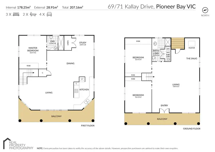 Floorplan of Homely house listing, 69-71 Kallay Drive, Pioneer Bay VIC 3984
