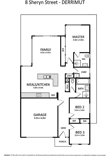 Floorplan of Homely house listing, 8 Sheryn Street, Derrimut VIC 3030