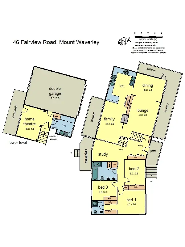 Floorplan of Homely house listing, 46 Fairview Road, Mount Waverley VIC 3149