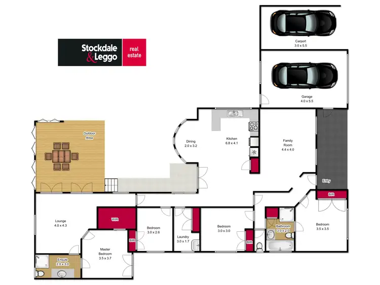 Floorplan of Homely house listing, 49 Wirilda Crescent, Traralgon VIC 3844