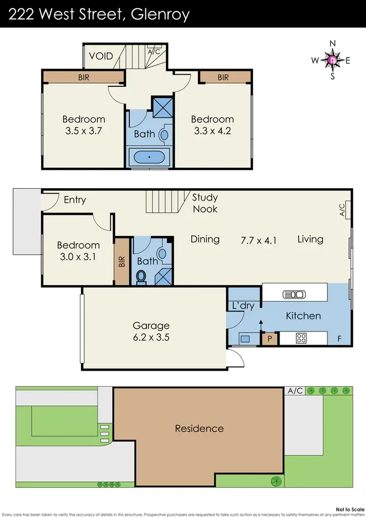 Floorplan of Homely townhouse listing, 222 West Street, Glenroy VIC 3046
