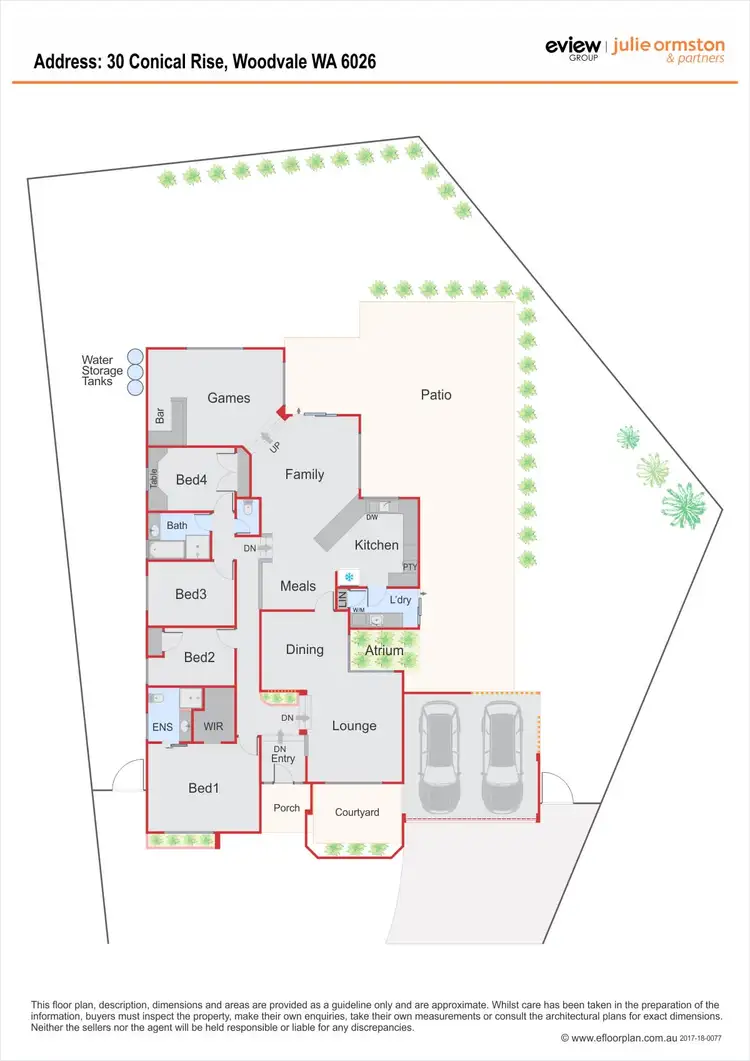 Floorplan of Homely house listing, 30 Conical Rise, Woodvale WA 6026