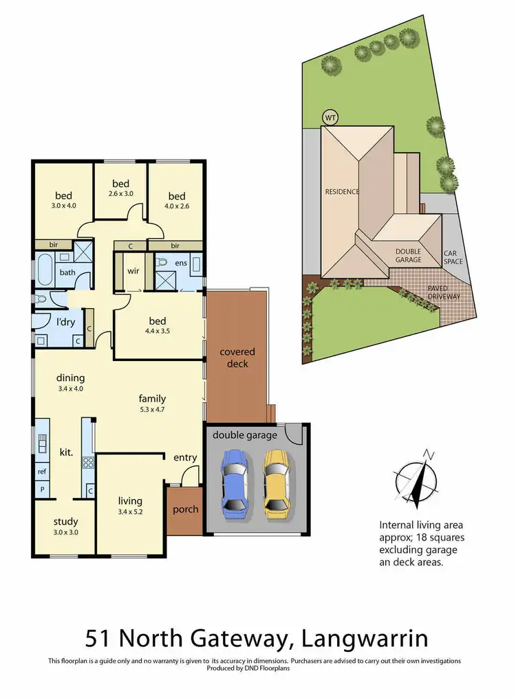 Floorplan of Homely house listing, 51 Northgateway, Langwarrin VIC 3910