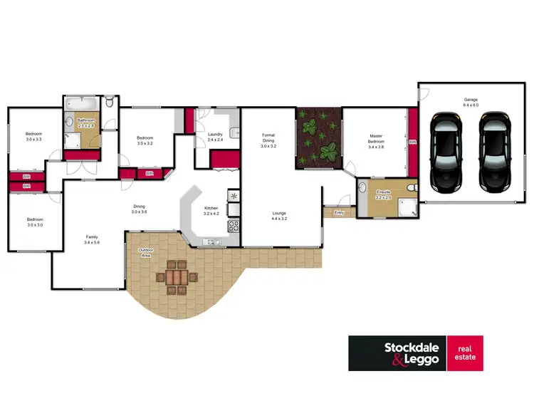 Floorplan of Homely house listing, 4 Quail Court, Traralgon VIC 3844
