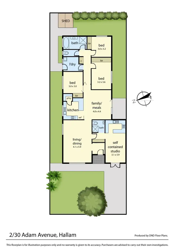 Floorplan of Homely house listing, 2/30 Adam Avenue, Hallam VIC 3803