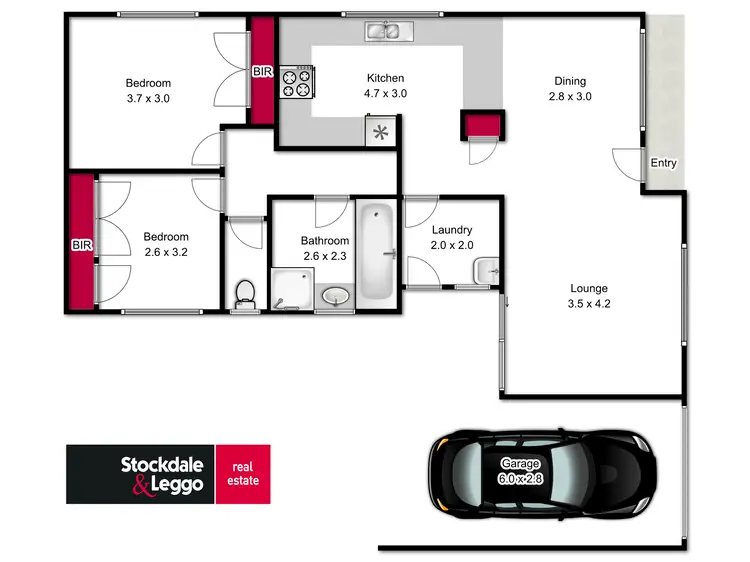 Floorplan of Homely house listing, 2/14 Waratah Drive, Morwell VIC 3840
