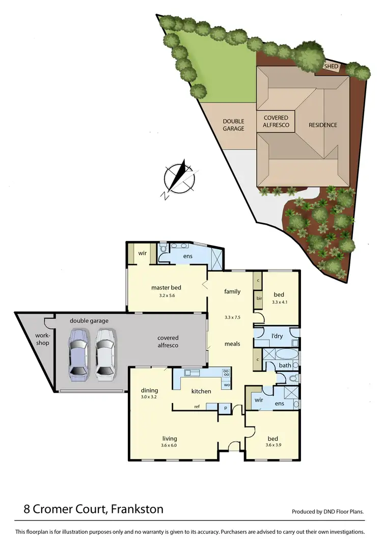 Floorplan of Homely house listing, 8 Cromer Court, Frankston VIC 3199