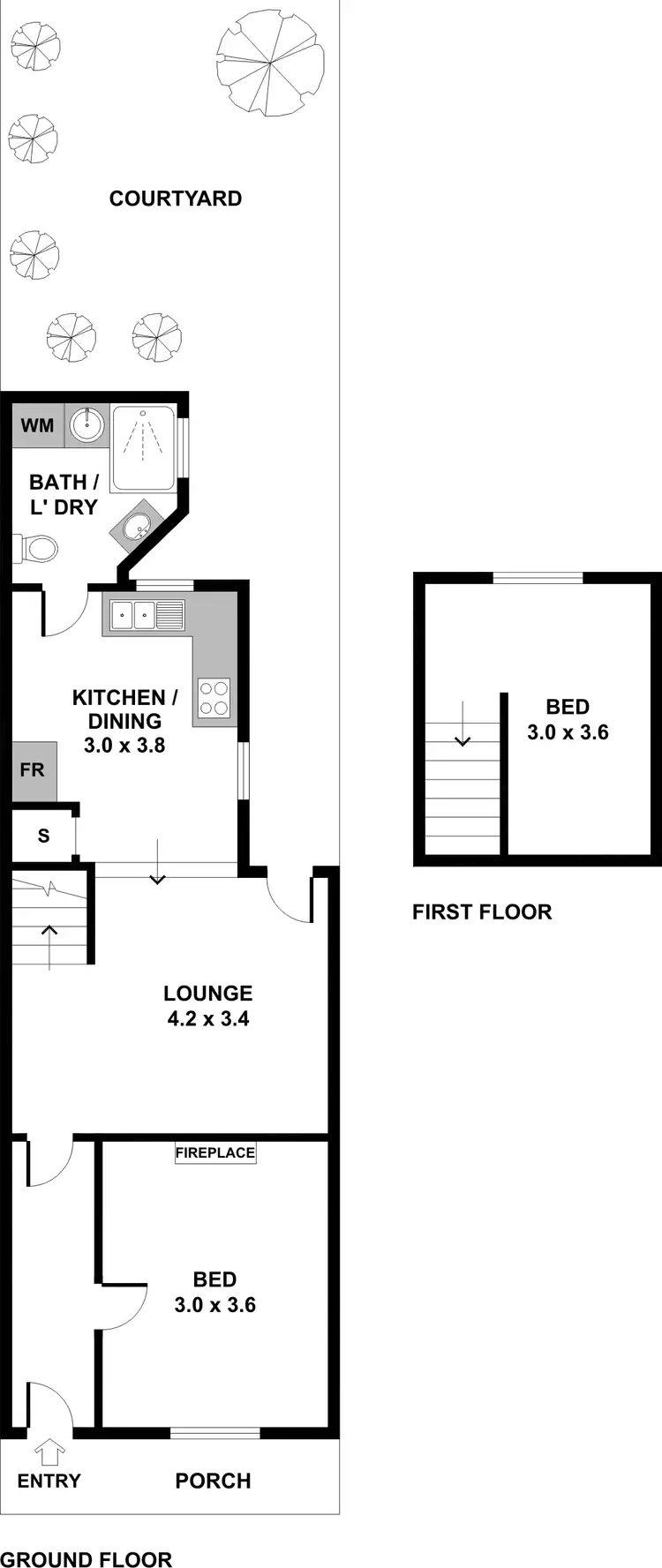 Floorplan of Homely house listing, 130 Curzon Street, North Melbourne VIC 3051