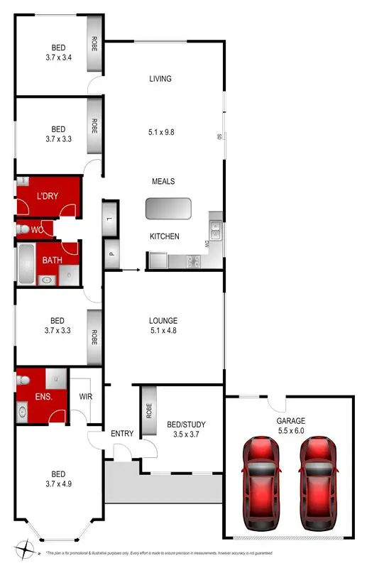 Floorplan of Homely house listing, 54 Fogarty Avenue, Highton VIC 3216