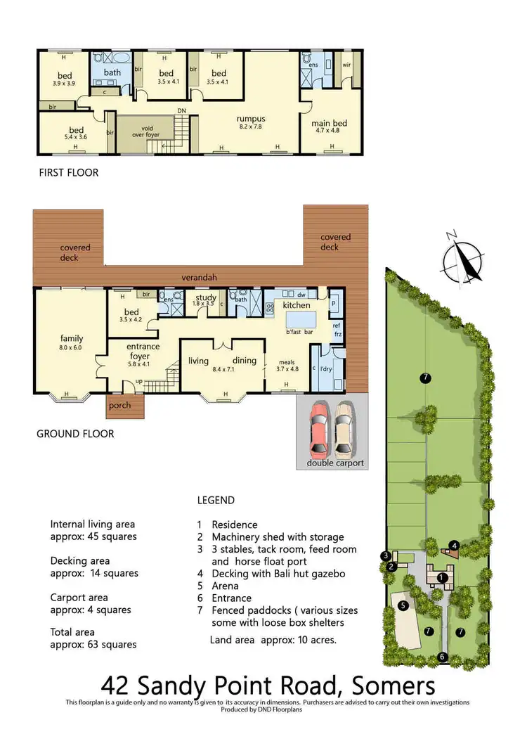Floorplan of Homely rural property listing, 42 Sandy Point Road, Somers VIC 3927