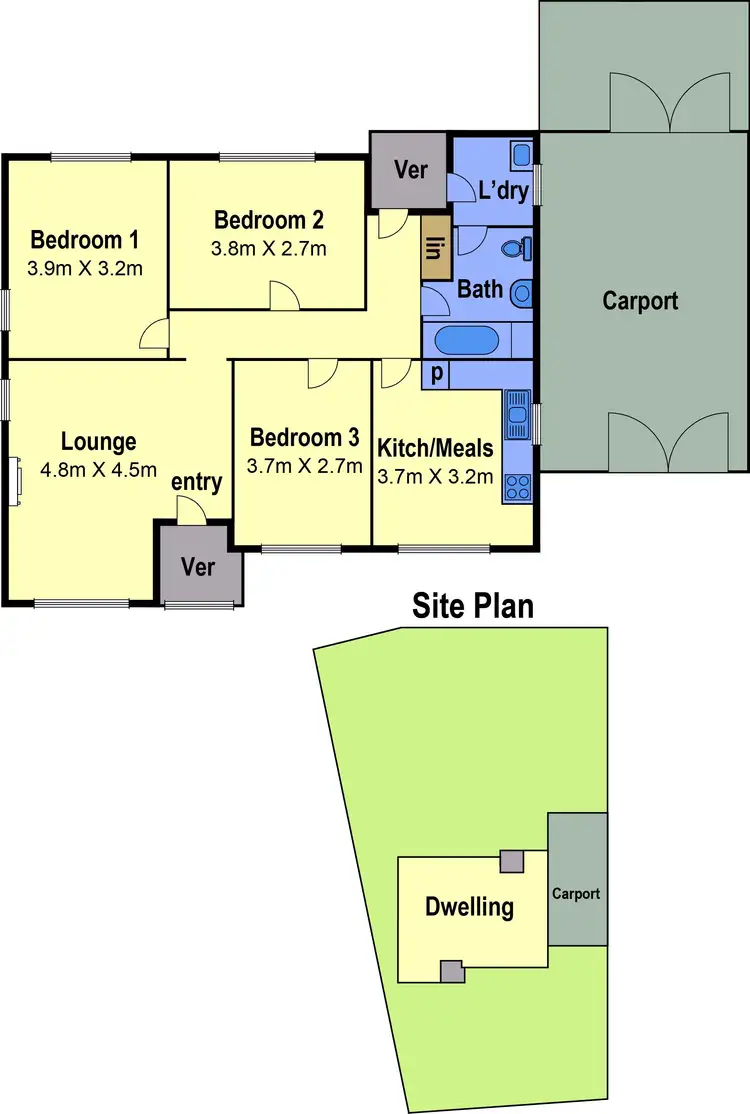 Floorplan of Homely house listing, 38 Gisborne Crescent, Reservoir VIC 3073