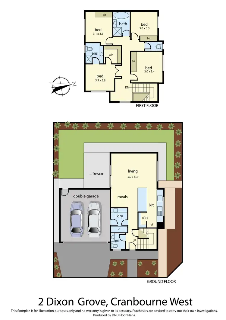 Floorplan of Homely house listing, 2 Dixon Grove, Cranbourne West VIC 3977