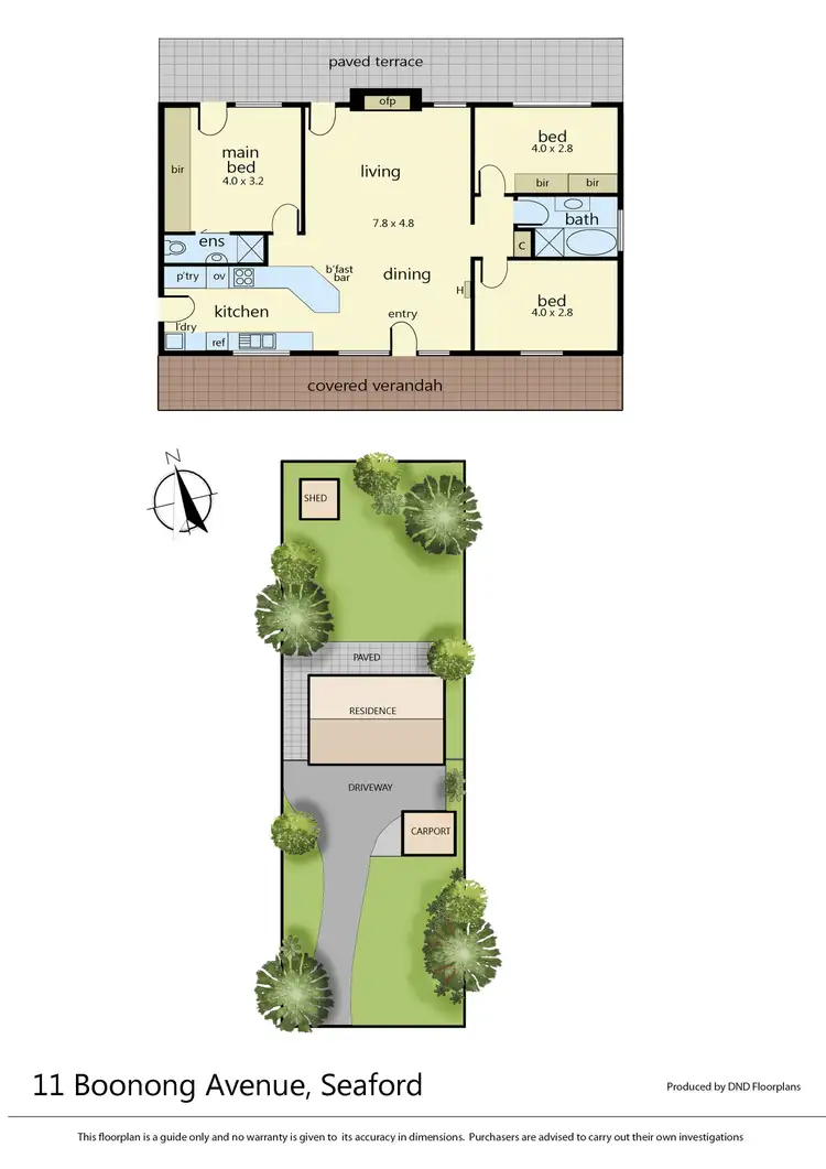 Floorplan of Homely house listing, 11 Boonong Avenue, Seaford VIC 3198