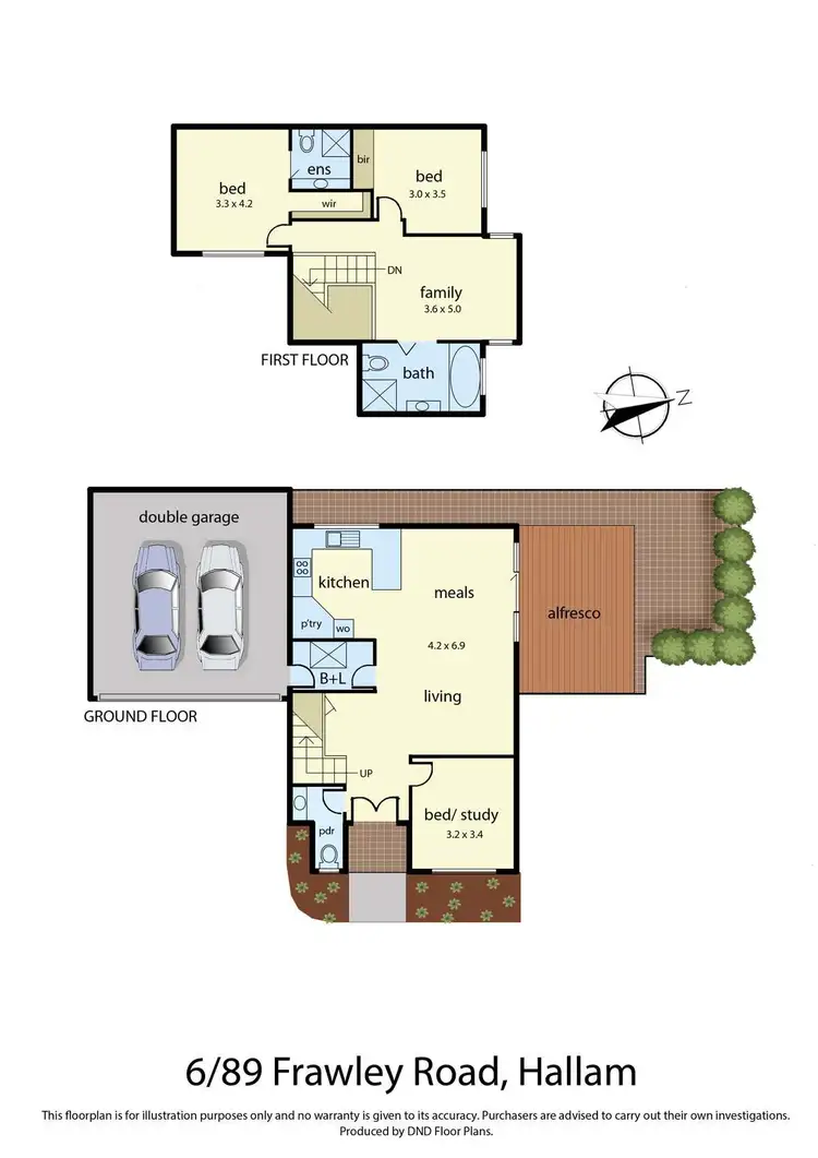 Floorplan of Homely house listing, 6/89 Frawley Road, Hallam VIC 3803