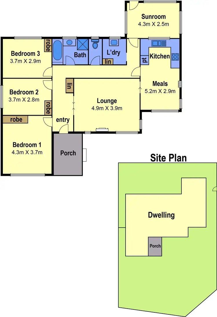 Floorplan of Homely house listing, 28 Gellibrand Crescent, Reservoir VIC 3073