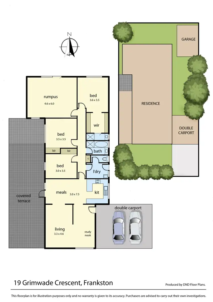 Floorplan of Homely house listing, 19 Grimwade Crescent, Frankston VIC 3199