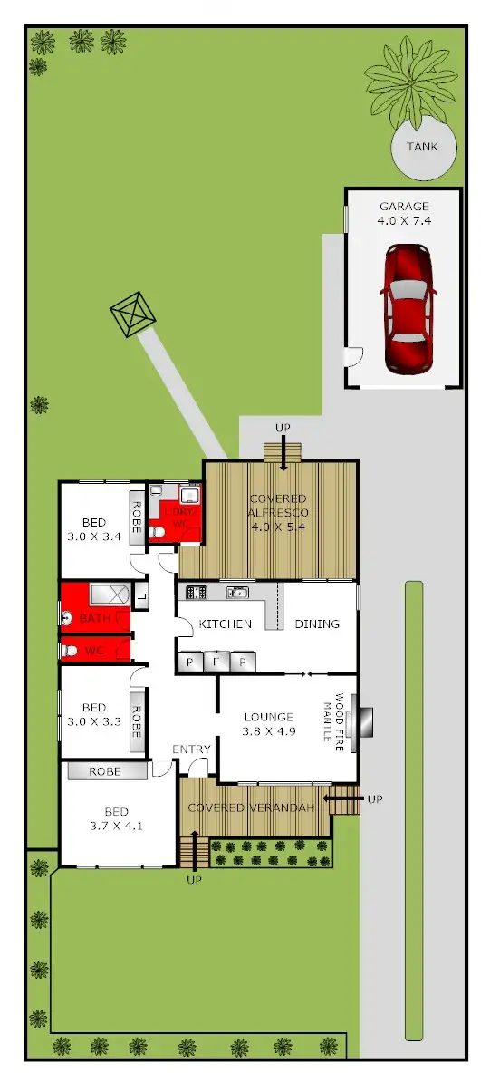 Floorplan of Homely house listing, 32 Porter Avenue, Highton VIC 3216
