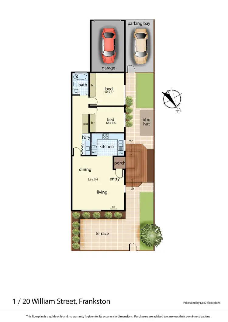 Floorplan of Homely unit listing, 1/20 Williams Street, Frankston VIC 3199