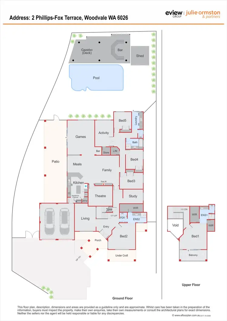 Floorplan of Homely house listing, 2 Phillips-Fox Terrace, Woodvale WA 6026