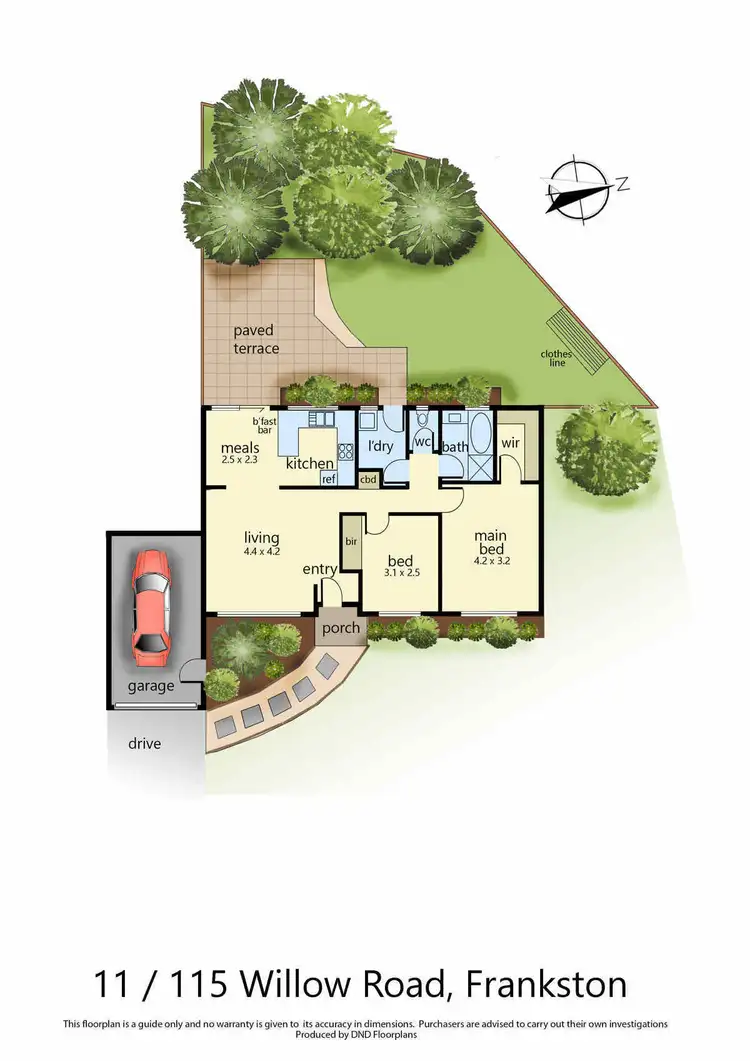 Floorplan of Homely unit listing, 11/115 Willow Road, Frankston VIC 3199