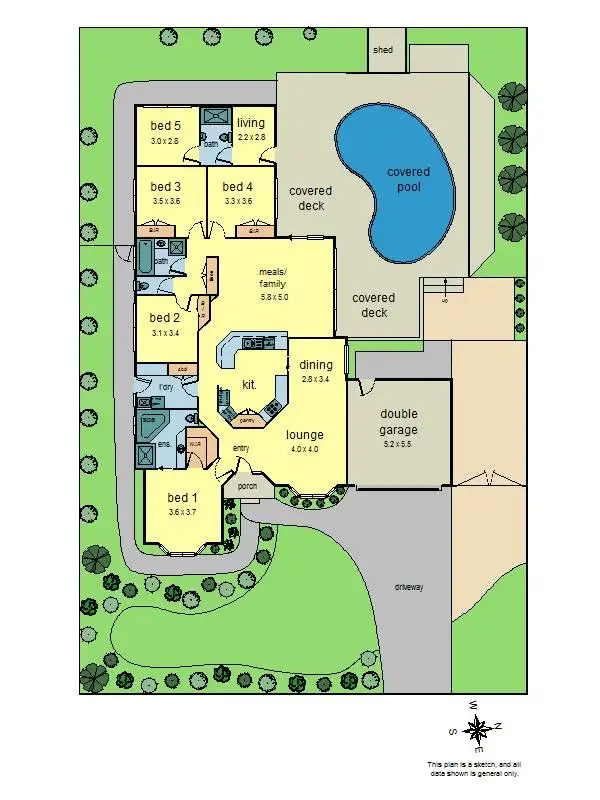 Floorplan of Homely house listing, 63 Nangathan Way, Croydon North VIC 3136