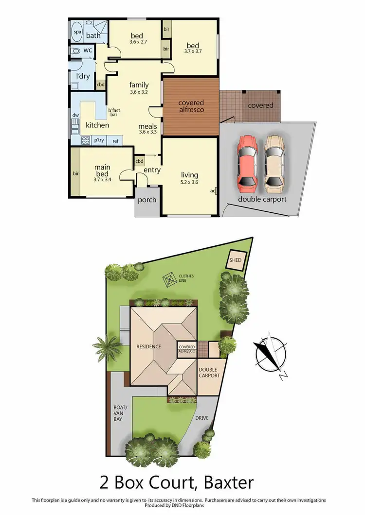 Floorplan of Homely house listing, 2 Box Court, Baxter VIC 3911