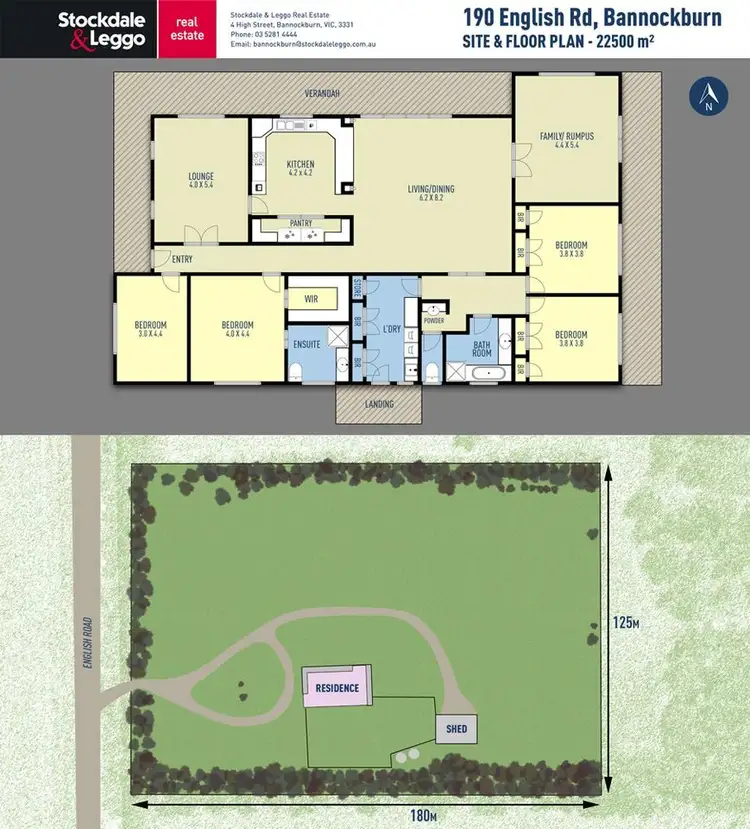 Floorplan of Homely house listing, 190 English Road, Bannockburn VIC 3331