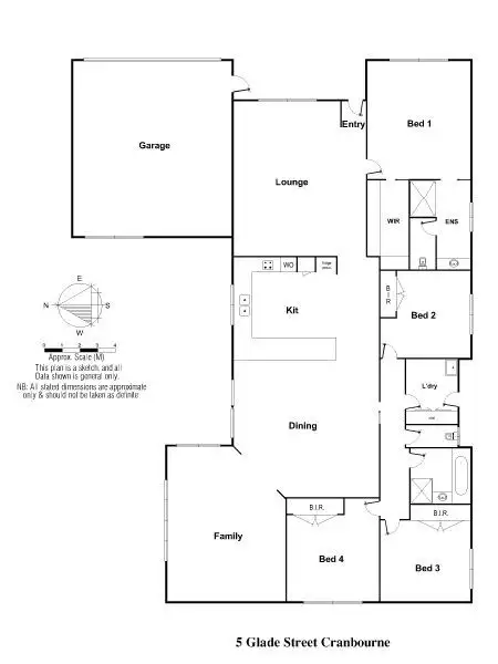 Floorplan of Homely house listing, 5 Glade Court, Cranbourne VIC 3977