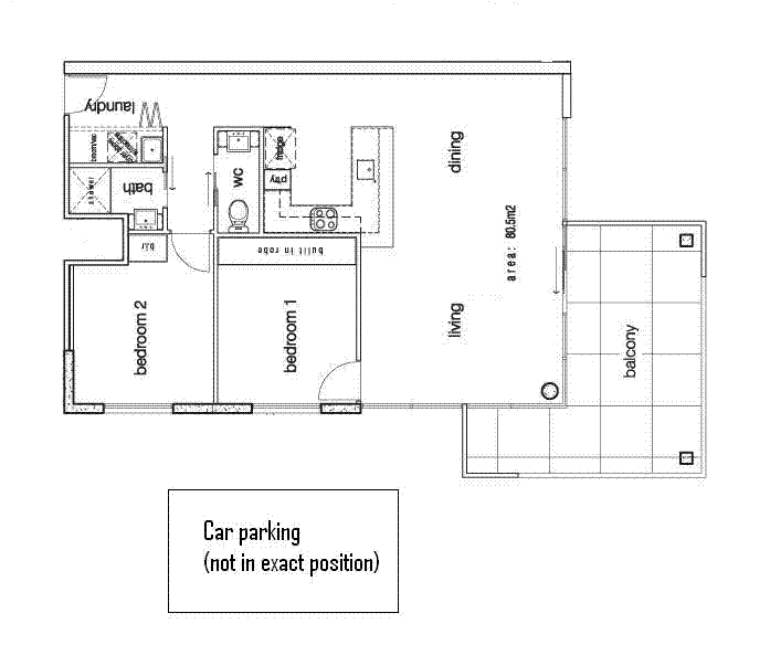 Floorplan of Homely apartment listing, 213/2 La Scala Avenue, Maribyrnong VIC 3032
