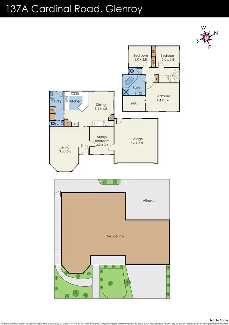 Floorplan of Homely townhouse listing, 137a Cardinal Road, Glenroy VIC 3046