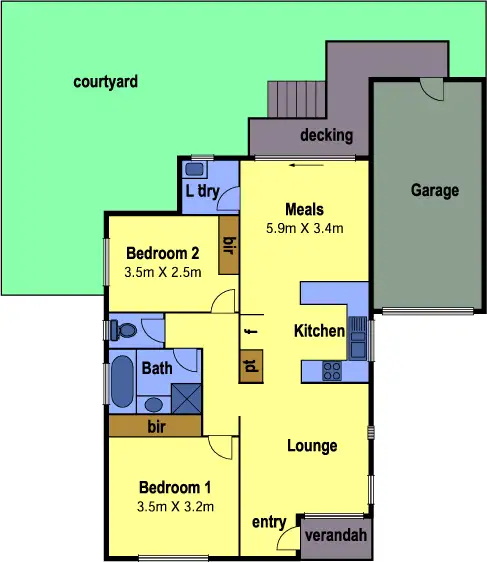Floorplan of Homely unit listing, 4/11 Neilsen Crescent, Bundoora VIC 3083