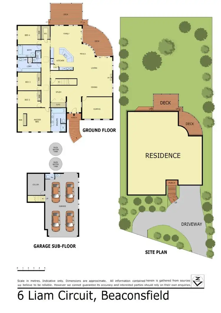 Floorplan of Homely house listing, 6 Liam Circuit, Beaconsfield VIC 3807