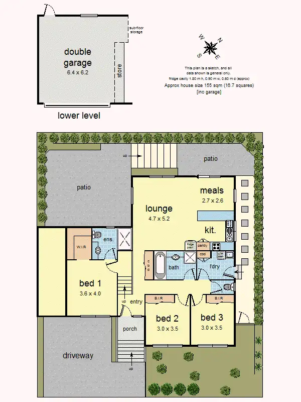 Floorplan of Homely house listing, 3 Keats Road, Mooroolbark VIC 3138