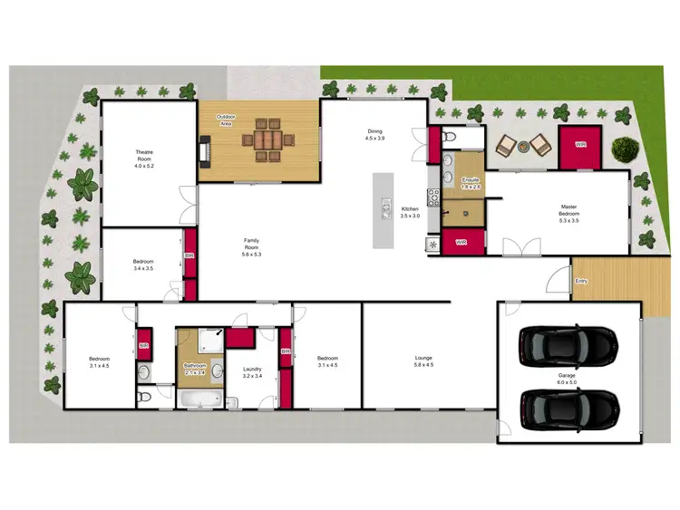 Floorplan of Homely house listing, 1 Independent Way, Traralgon VIC 3844