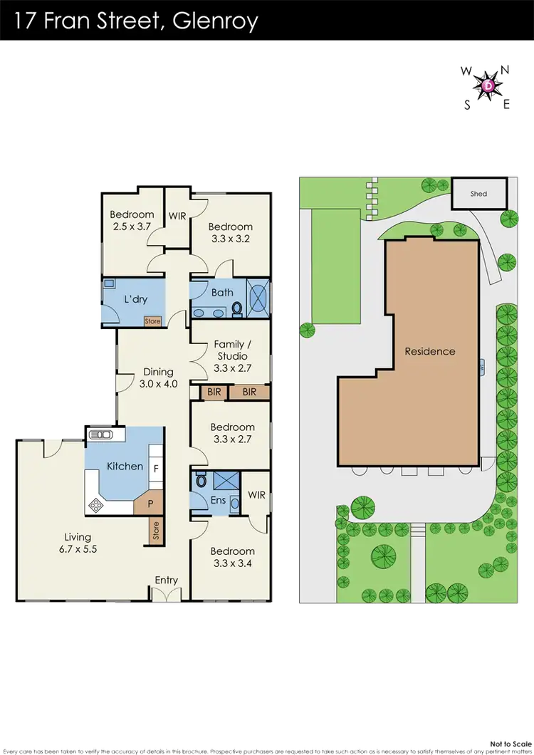 Floorplan of Homely house listing, 17 Fran Street, Glenroy VIC 3046