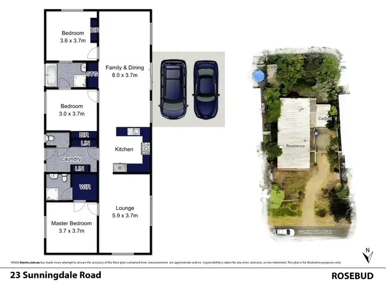 Floorplan of Homely house listing, 23 Sunningdale Road, Rosebud VIC 3939