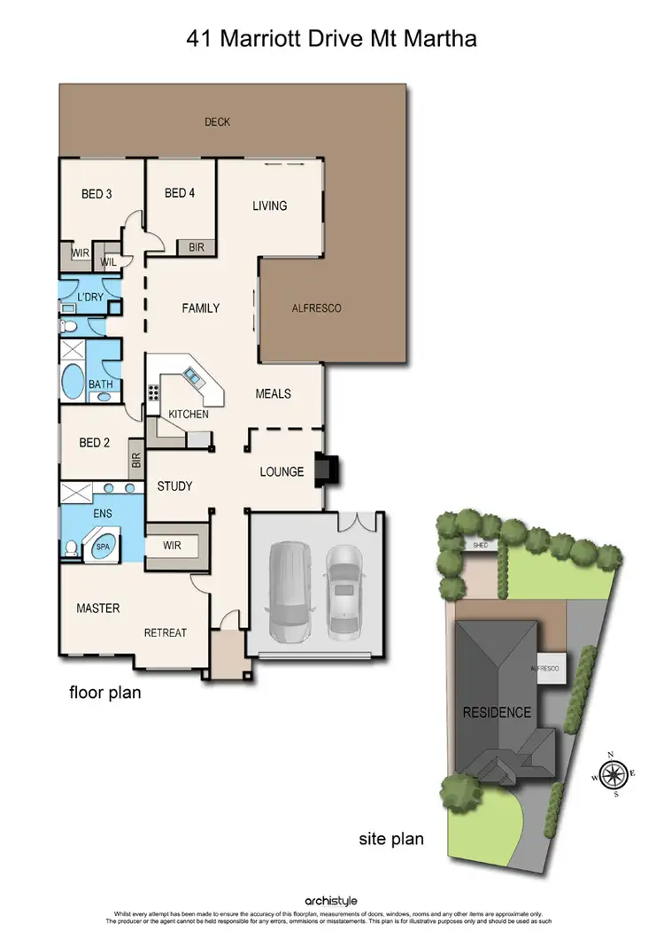 Floorplan of Homely house listing, 41 Marriott Drive, Mount Martha VIC 3934