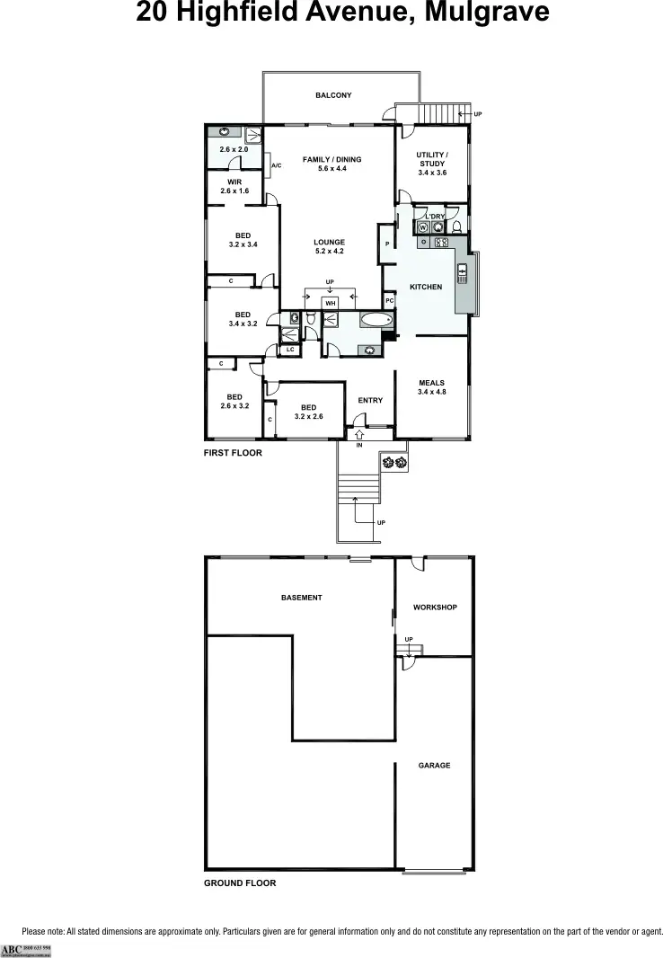 Floorplan of Homely house listing, 20 Highfield Avenue, Mulgrave VIC 3170