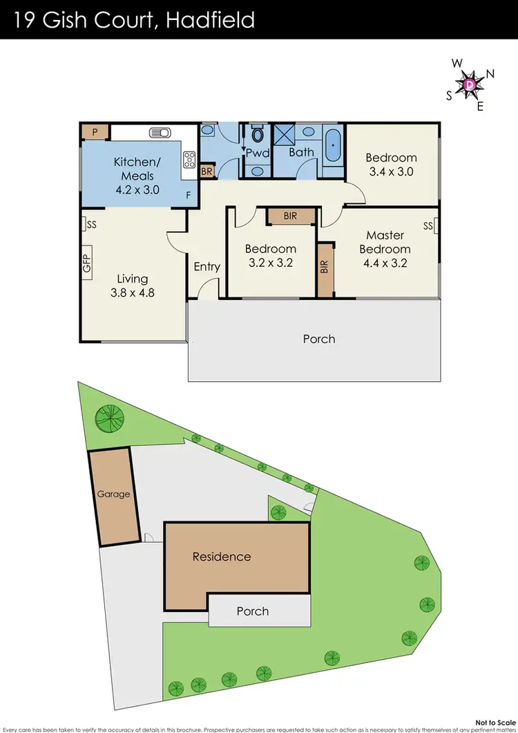 Floorplan of Homely house listing, 19 Gish Court, Hadfield VIC 3046