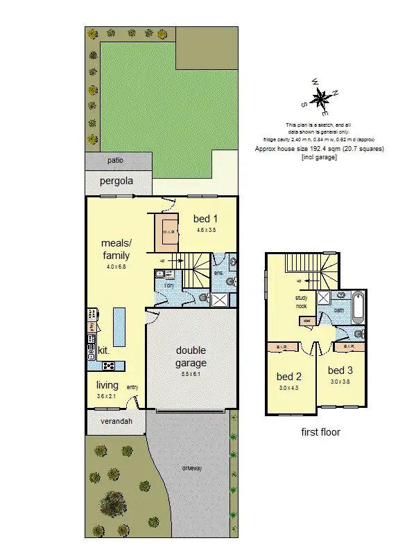 Floorplan of Homely house listing, 48 Evans Drive, Croydon VIC 3136