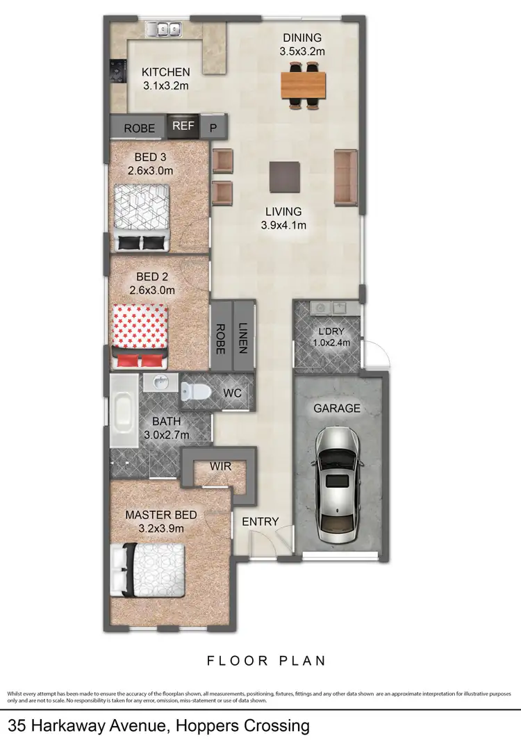 Floorplan of Homely house listing, 35 Harkaway Avenue, Hoppers Crossing VIC 3029