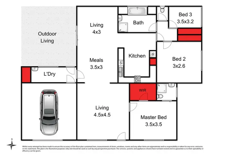 Floorplan of Homely house listing, 9 Mugavin Drive, Dennington VIC 3280