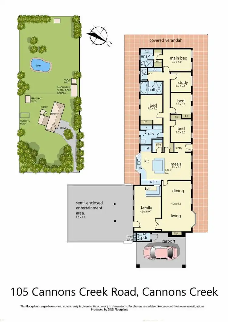 Floorplan of Homely rural property listing, 105 Cannons Creek Road, Cannons Creek VIC 3977