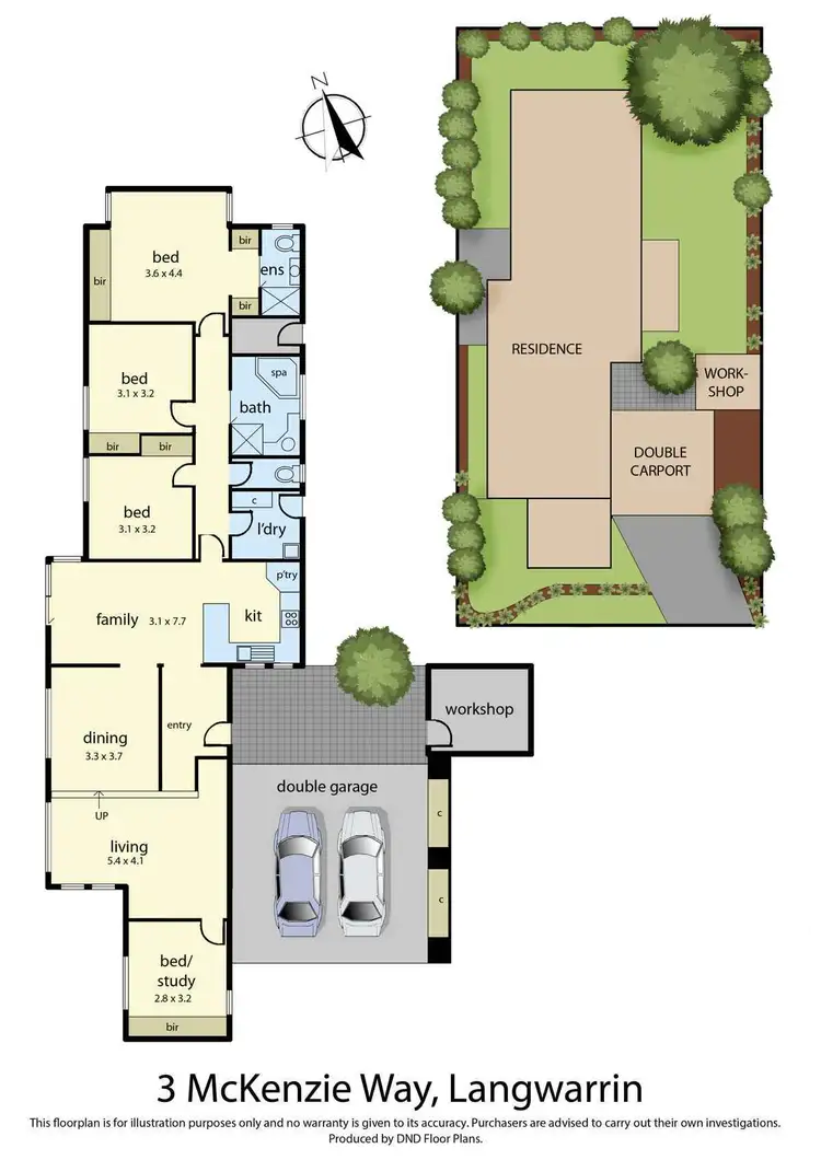 Floorplan of Homely house listing, 3 McKenzie Way, Langwarrin VIC 3910