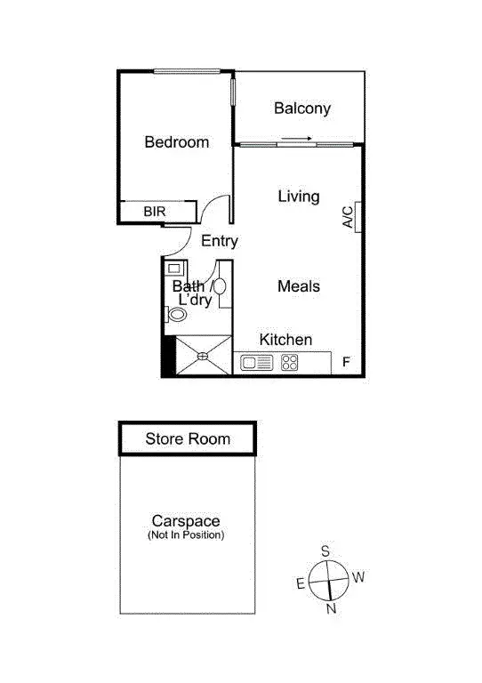 Floorplan of Homely apartment listing, 1/268 Alexandra Parade East, Clifton Hill VIC 3068