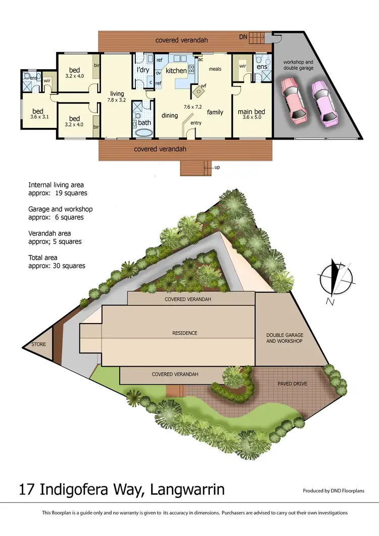 Floorplan of Homely house listing, 17 Indigofera Way, Langwarrin VIC 3910