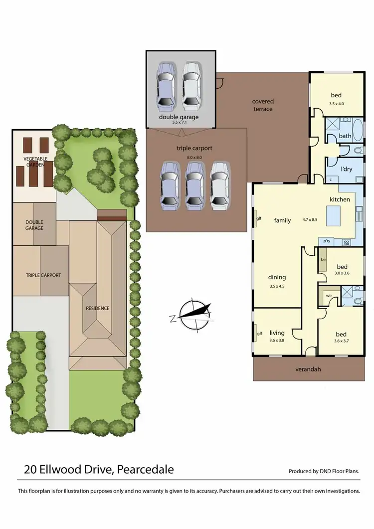 Floorplan of Homely house listing, 20 Ellwood Drive, Pearcedale VIC 3912