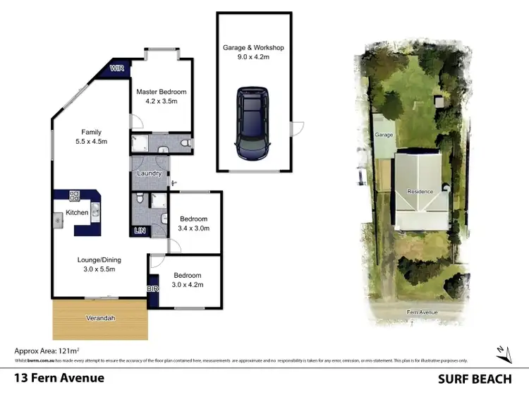 Floorplan of Homely house listing, 13 Fern Avenue, Surf Beach VIC 3922