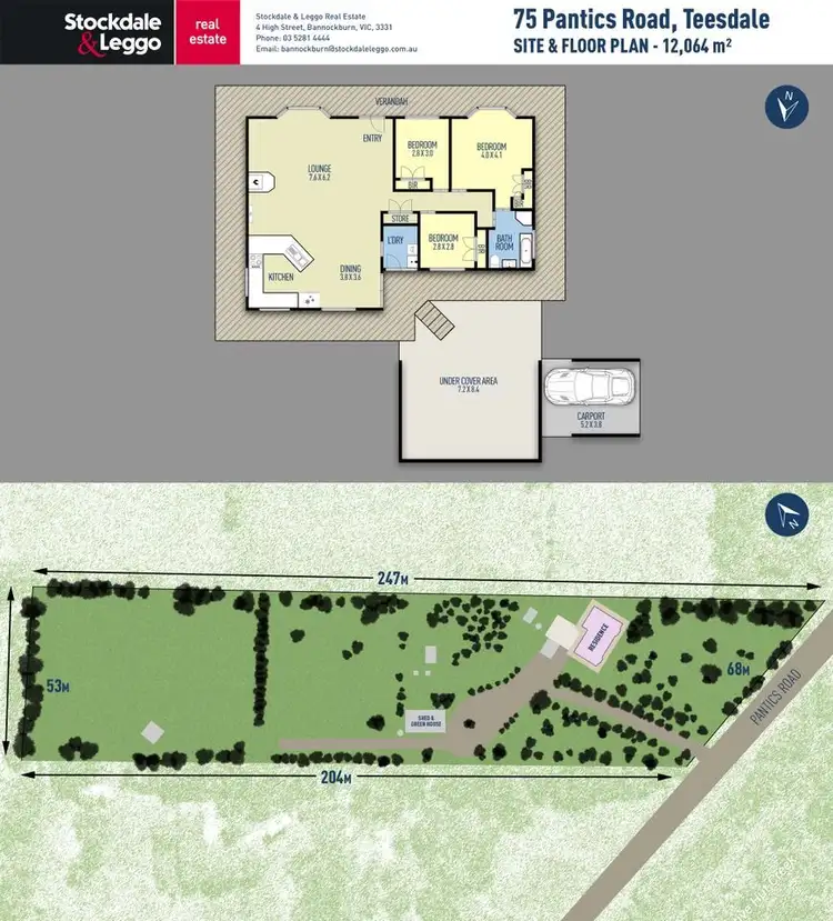Floorplan of Homely house listing, 75 Pantics Road, Teesdale VIC 3328