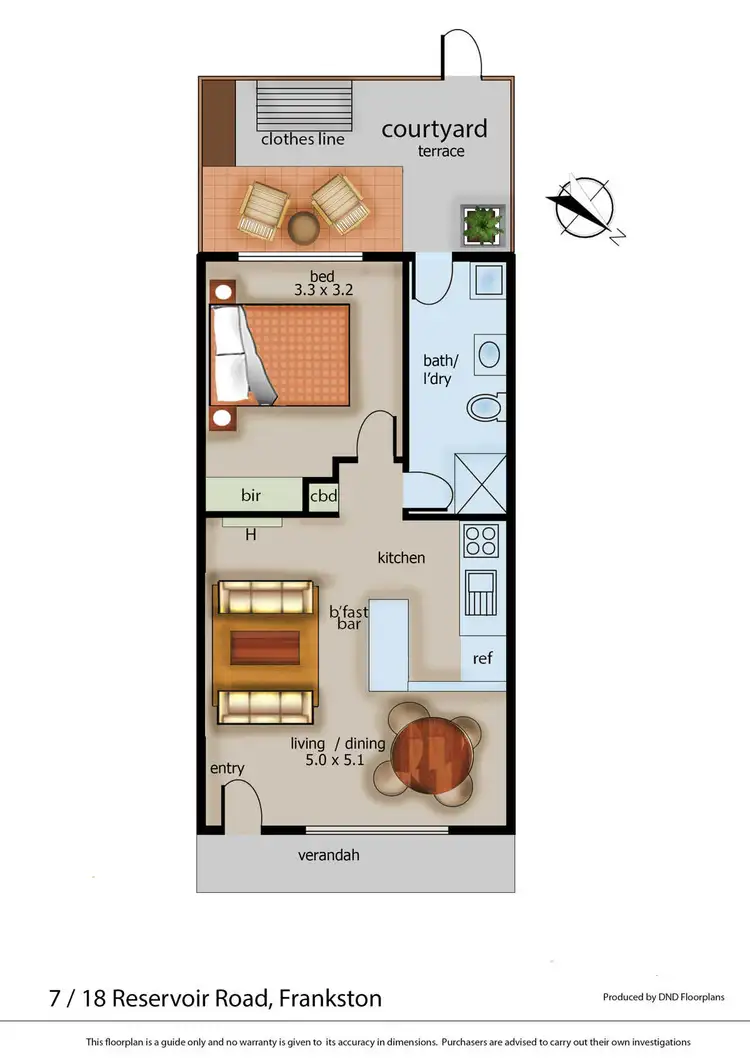 Floorplan of Homely unit listing, 7/18 Reservoir Road, Frankston VIC 3199